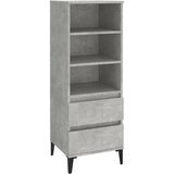  Visoka komoda boja betona 40 x 36 x 110 cm konstruirano drvo | shoptok.hr