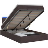  od pjene s madracem i LED-om Tamno smeđa 120 x 190 cm | shoptok.hr