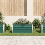  Vrtna sadilica od pocinčanog čelika 100 x 40 x 45 cm zelena | Eponuda.ba