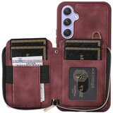 INORCO Za iPhone 14 Plus PU usnjena torbica za denarnico s stojalom R61 Teksturni ovitek za telefon s posekanim šivom, (22035432) | Shoptok.si
