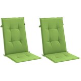  Jastuci za stolice 2 kom prošarano zeleni 120x50x4 cm tkanina | shoptok.hr