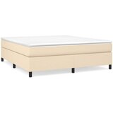  Krevet s oprugama i madracem krem 180x200 cm od tkanine | shoptok.hr