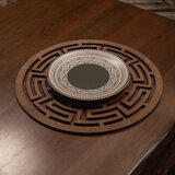 Hermia Labyrinth set podmetača, 36x36cm, drveni, 6 dijelova, smeđi | Eponuda.ba