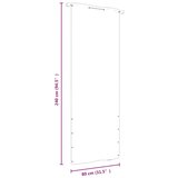 Balkonski zastor crveni 80 x 240 cm od tkanine Oxford | shoptok.hr