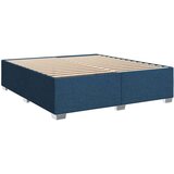 vidaXL Box spring postelja z vzmetnico modra 180x200 cm blago | Shoptok.si