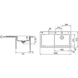 Franke SUDOPER MTK 611-100 desni crna, (124.0335.863) | shoptok.hr