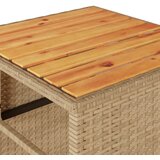  3-dijelni bistro set s jastucima bež od poliratana | shoptok.hr