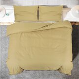  Set posteljine za poplun smeđesivi 140x200cm lagana mikrovlakna | shoptok.hr