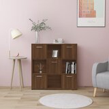 vidaXL Knjižna omara rjav hrast 90x30x90 cm inženirski les Cene