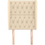 Vzglavje z ušesi krem 83x23x118/128 cm blago, (20932826) | Shoptok.si