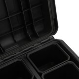  Prijenosni kovčeg crni 56,5x34x16 cm od PP-a | shoptok.hr