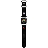 SILIKONSKI ETUI S PAŠKOM ZA APPLE WATCH 42/44/45/49MM ČRN, (21910368)