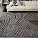 Asiatic Carpets Antracitno siva volnena preproga 200x290 cm Hague – | Shoptok.si