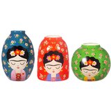 Sass & Belle Keramičke vaze u setu 3 kom (visina 8 cm) Floral Frida – Cijene