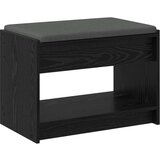  Klupa za hodnik s jastukom s policom Crni Hrast 63 x 38 x 45 cm - Crni hrast 63 cm | shoptok.hr