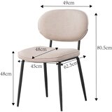 Boxxx STOL, kovina, tekstil bež | Shoptok.si