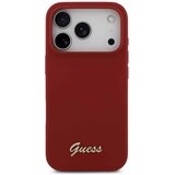 Guess MagSafe maska s metalnim logom i natpisom (GUHMP17XSMBSLM) za iPhone 17 Pro Max – magenta | shoptok.hr