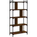  Regal za knjige 5 razina smeđa boja hrasta 76x32x158 cm drveni | shoptok.hr