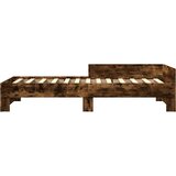  Okvir kreveta s uzglavljem Dimljeni hrast 80 x 200 cm | shoptok.hr