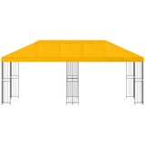 Paviljon s bočnim stranama 6 x 3 m Žuta Poliester i čelik 190 | shoptok.hr