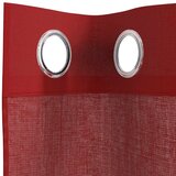 Voile zavjese s ušicama 2 kom crvena boja vina | shoptok.hr