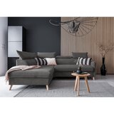 Miuform Tamno siva baršunasta sklopiva kutna garnitura (s lijevim kutom) Sweet Harmony – | shoptok.hr