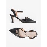 GOODIN Black pumps with open heel | Shoptok.si
