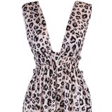 Trendyol Leopard Patterned Slit Detailed Viscose Beach Dress | shoptok.hr