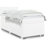 Maison Chic Box spring postelja - Vzmetna postelja z vzmetnico bel 100x200 cm umetno usnje SL11791, (21902421) | Shoptok.si
