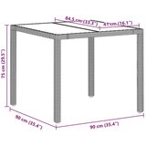  3-dijelni set za objedovanje u vrtu s jastučićima svjetlosive boje poliratan | shoptok.hr