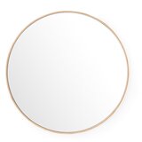 Wireworks Stensko ogledalo s hrastovim okvirjem Glance, ⌀ 66 cm Cene