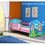 Dječji krevet ACMA s motivom, bočna roza 180x80 cm 32 Knight | shoptok.hr