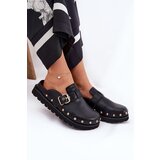 Big Star Leather Clogs Ladies On Platform | ePonuda.com