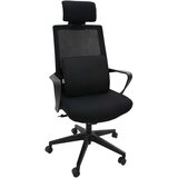  Vzglavnik z blazino Prilagodljiva Črna 34 x 31.5 x 12 cm Mreža, (5000111899) | Shoptok.si