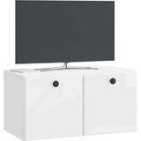 TV Omarica za TV, ki jo lahko montiraš na steno Bela visok sijaj, (5000220506) | Shoptok.si