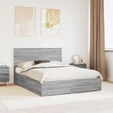  Konstrukcija postelje Siva Sonoma 150 x 200 cm Konstruiran les, (5000103252) | Shoptok.si