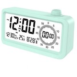 INF Polnilna pametna budilka z LCD, nočno lučjo in časovnikom Green, (5000290856) Cene