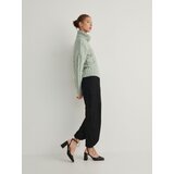Reserved pleteni pulover z vzorcem kite - zelena | Shoptok.si