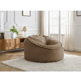 Bobochic Paris Rjava vreča za sedenje iz rebrastega žameta Socrate – | Shoptok.si