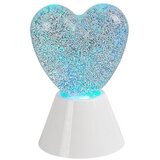 Rabalux Dečija gliter lampa Heart, RGB, Bela | ePonuda.com
