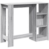  Barski stol s policom boja hrasta sonome 124x46x103,5 cm drveni | Eponuda.com