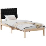  Krevetni okvir s tapiciranim uzglavljem Smeđa 75 x 190 cm | shoptok.hr
