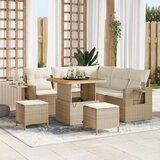vidaXL Vrtna sedežna garnitura 8 pcs bež in krem 80 x 80 x 71 cm | Shoptok.si