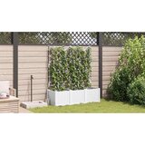  Vrtna saksija 3 pcs Bijeli 120 x 40 x 143 cm Plastika | shoptok.hr
