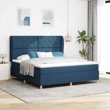  Krevet s opruga kutije s jastukom Plava 200 x 180 cm tkanina | shoptok.hr
