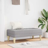  Klupa s jastukom Oblačnosiva 113 x 57 x 39 cm tkanina | shoptok.hr