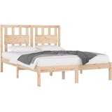  Okvir za krevet od masivne borovine 135 x 190 cm bračni | shoptok.hr