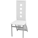 The Living Store Jedilni stoli 4 kosi belo umetno usnje - Stol Za Jedilnico, (21494054) | Shoptok.si