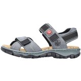 Rieker Pohodni sandali golobje modra / svetlo rdeča / črna | Shoptok.si