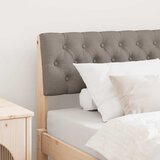  Tapecirani uzglavlje Sivo-smeđa 90 cm Čvrsto borovo drvo | Eponuda.ba